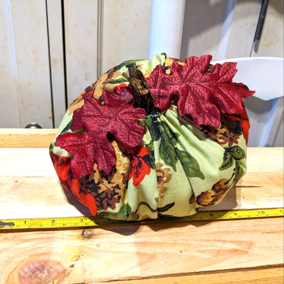 Handmade Floral Fall Pumpkin - Picture 1 of 6
